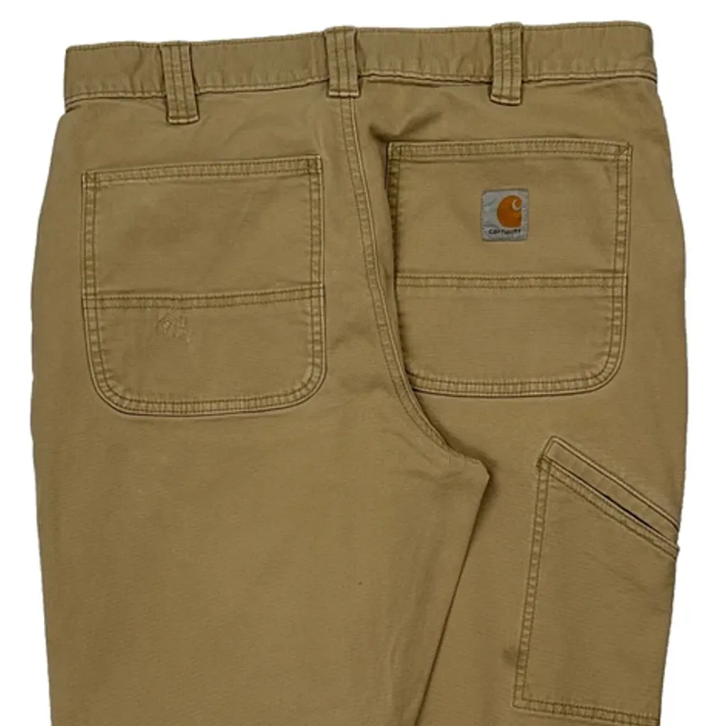 Carhartt Carpenter Trousers - 30W 30L Beige Cotton - Image 7