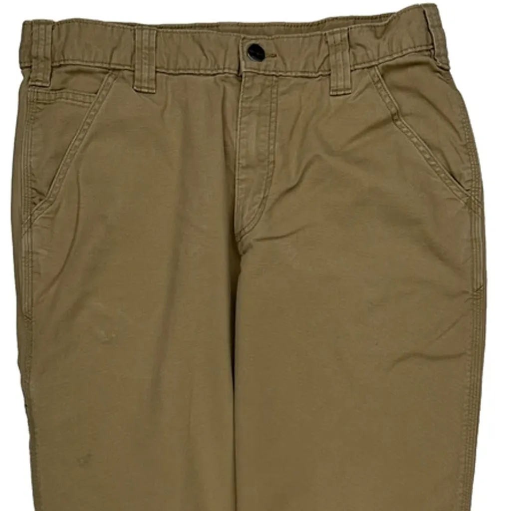 Carhartt Carpenter Trousers - 31W 30L Beige Cotton - Image 9