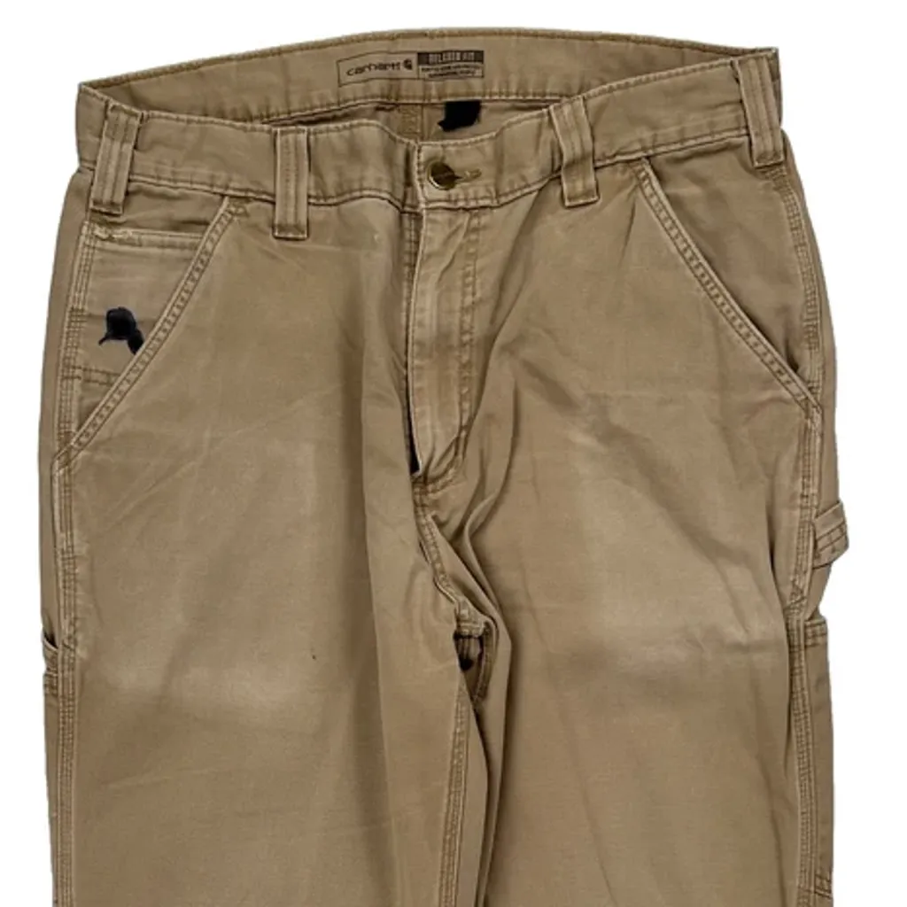 Carhartt Carpenter Trousers - 31W 30L Beige Cotton - Image 10