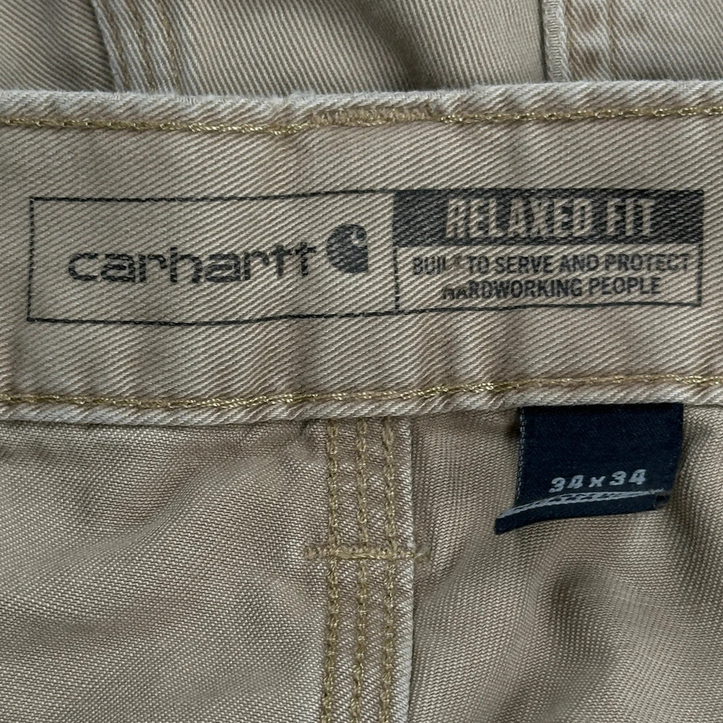 Carhartt Carpenter Trousers - 31W 30L Beige Cotton - Image 6