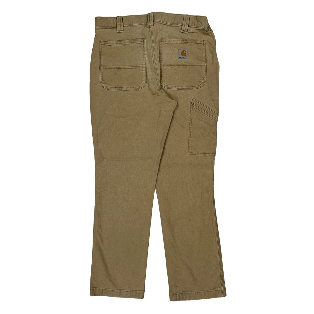 Carhartt Carpenter Trousers - 31W 30L Beige Cotton