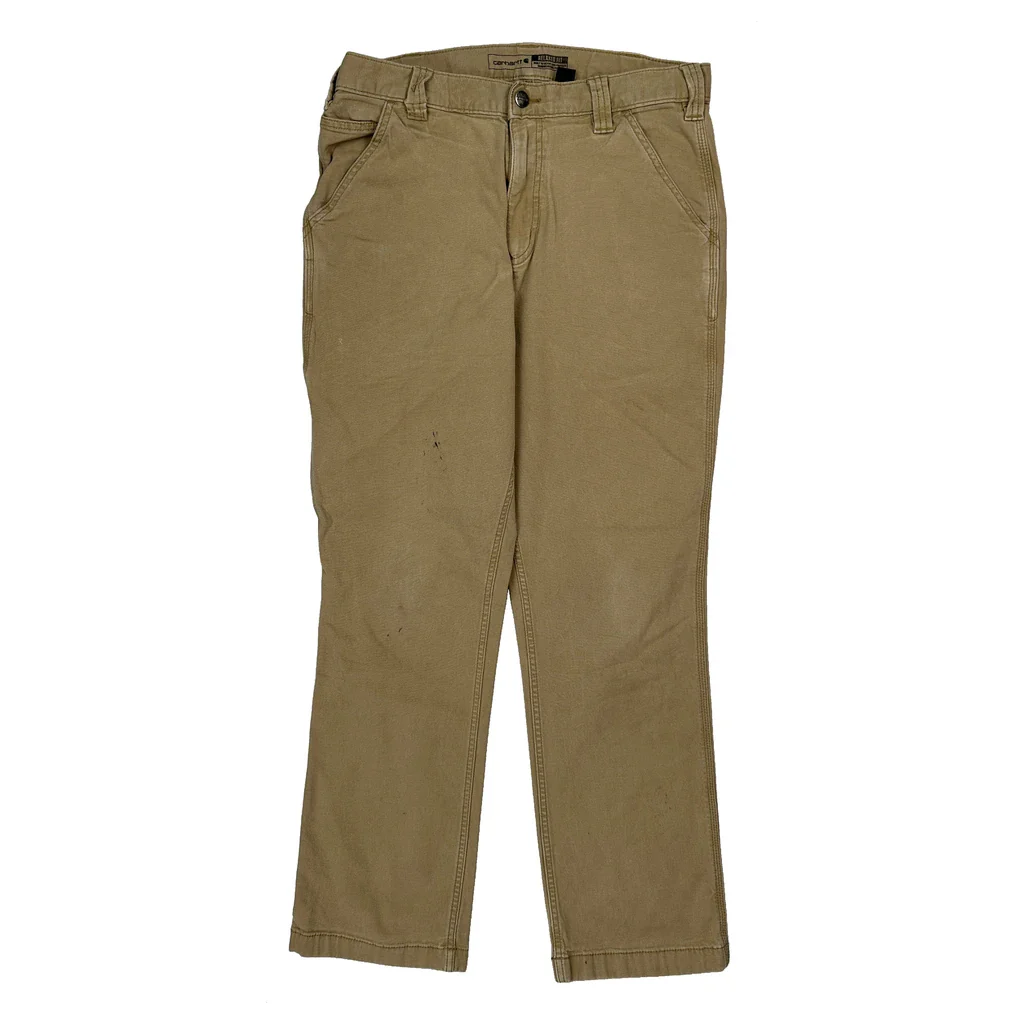 Carhartt Carpenter Trousers - 31W 30L Beige Cotton - Image 2