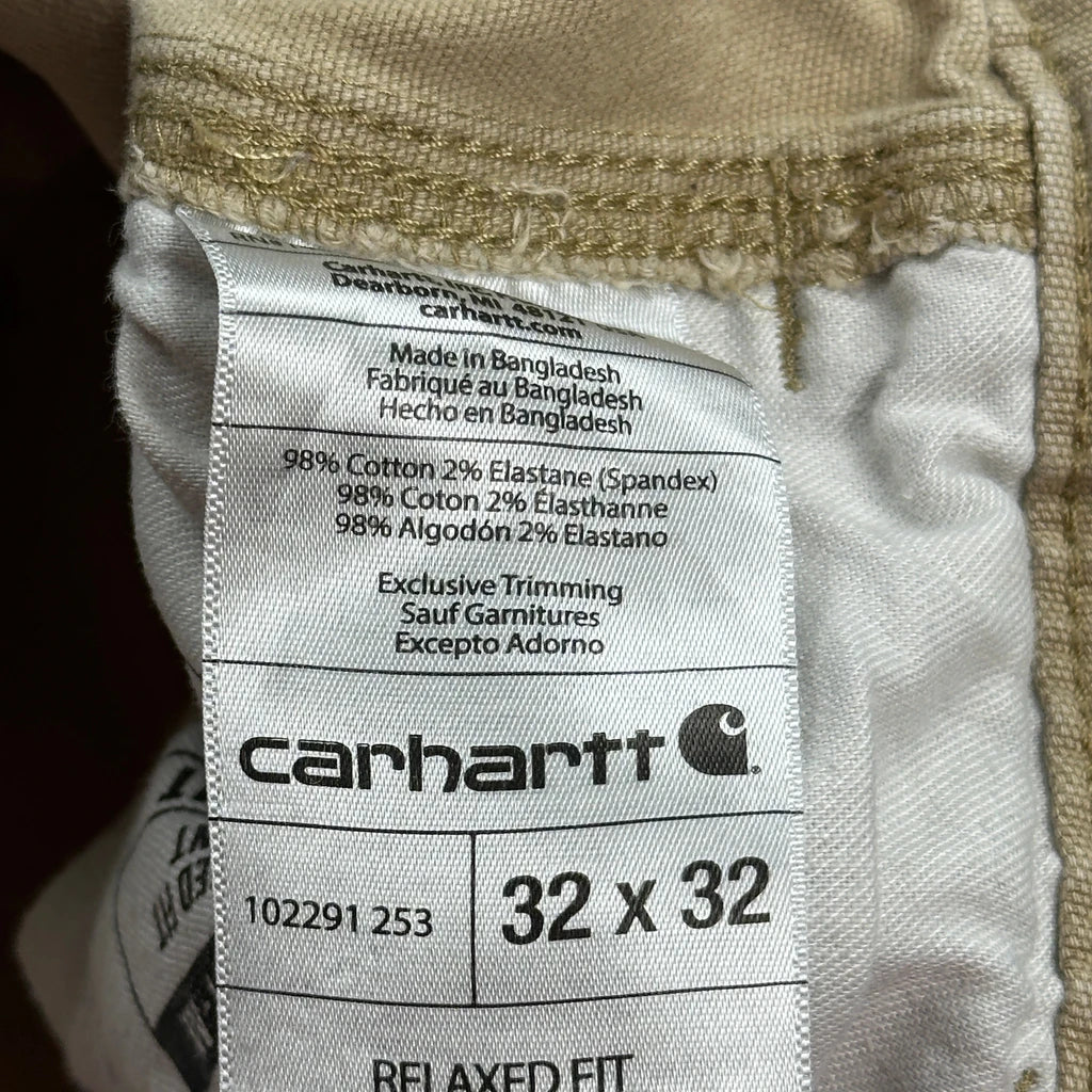 Carhartt Carpenter Trousers - 31W 30L Beige Cotton - Image 6