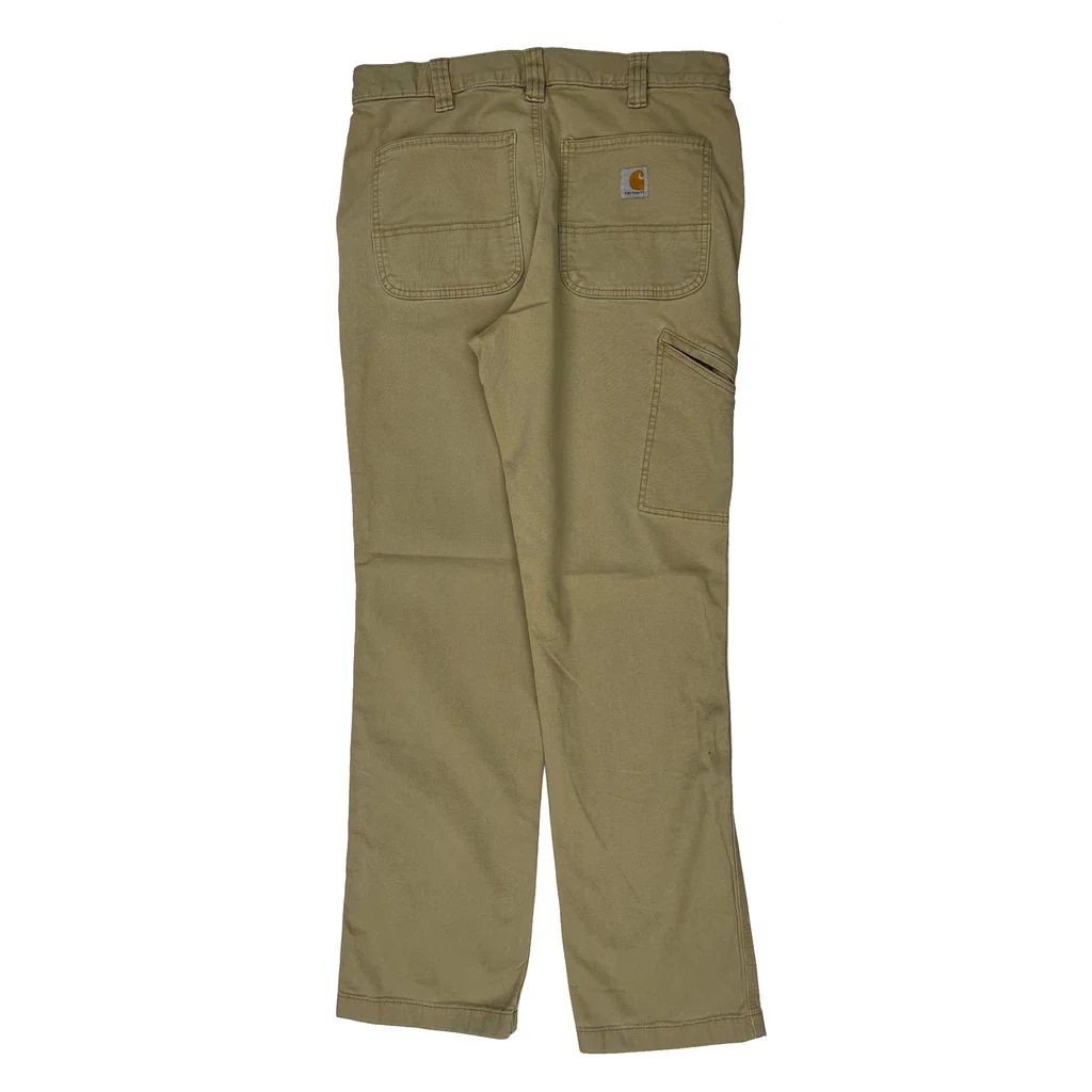 Carhartt Carpenter Trousers - 32W 32L Beige Cotton
