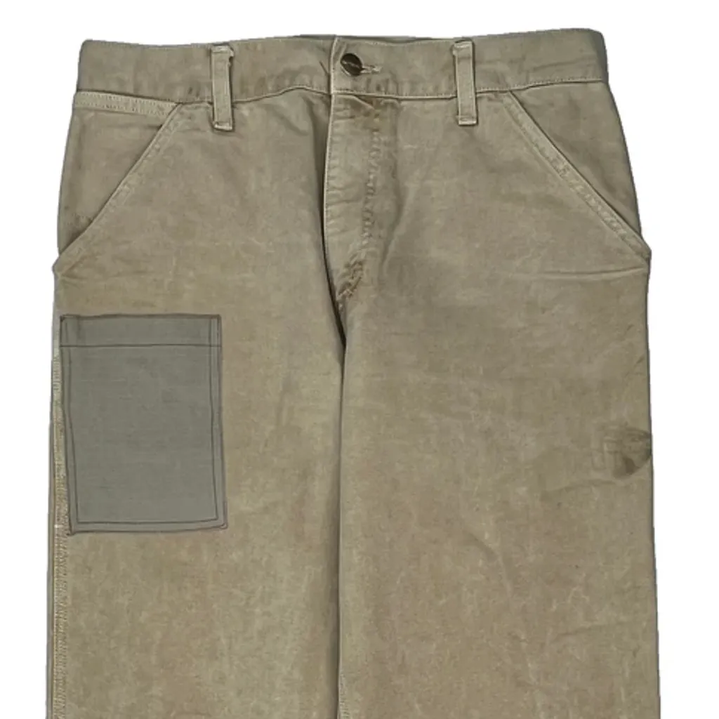 Carhartt Carpenter Trousers - 32W 33L Beige Cotton - Image 10