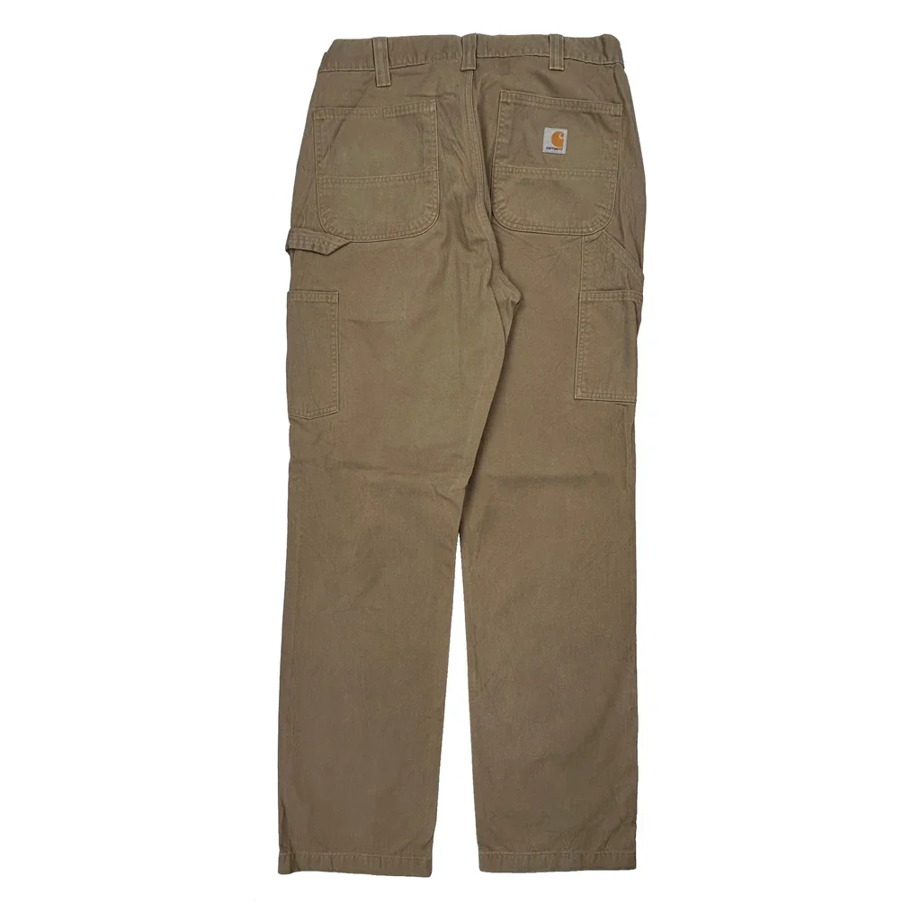 Carhartt Carpenter Trousers - 32W 34L Beige Cotton