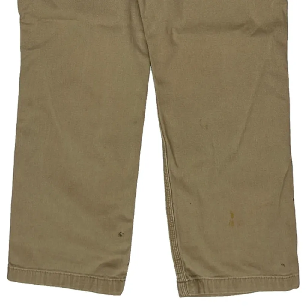 Carhartt Carpenter Trousers - 33W 28L Beige Cotton - Image 7