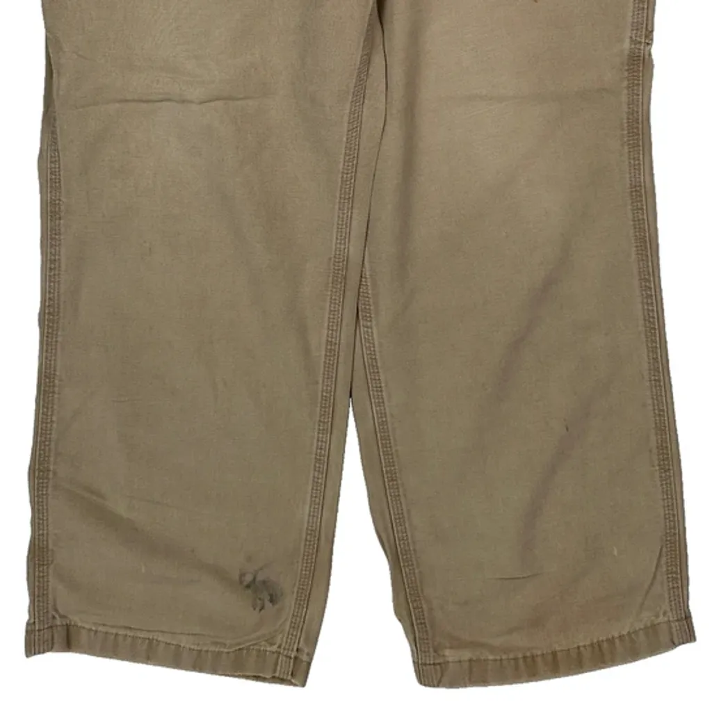 Carhartt Carpenter Trousers - 34W 28L Beige Cotton - Image 9