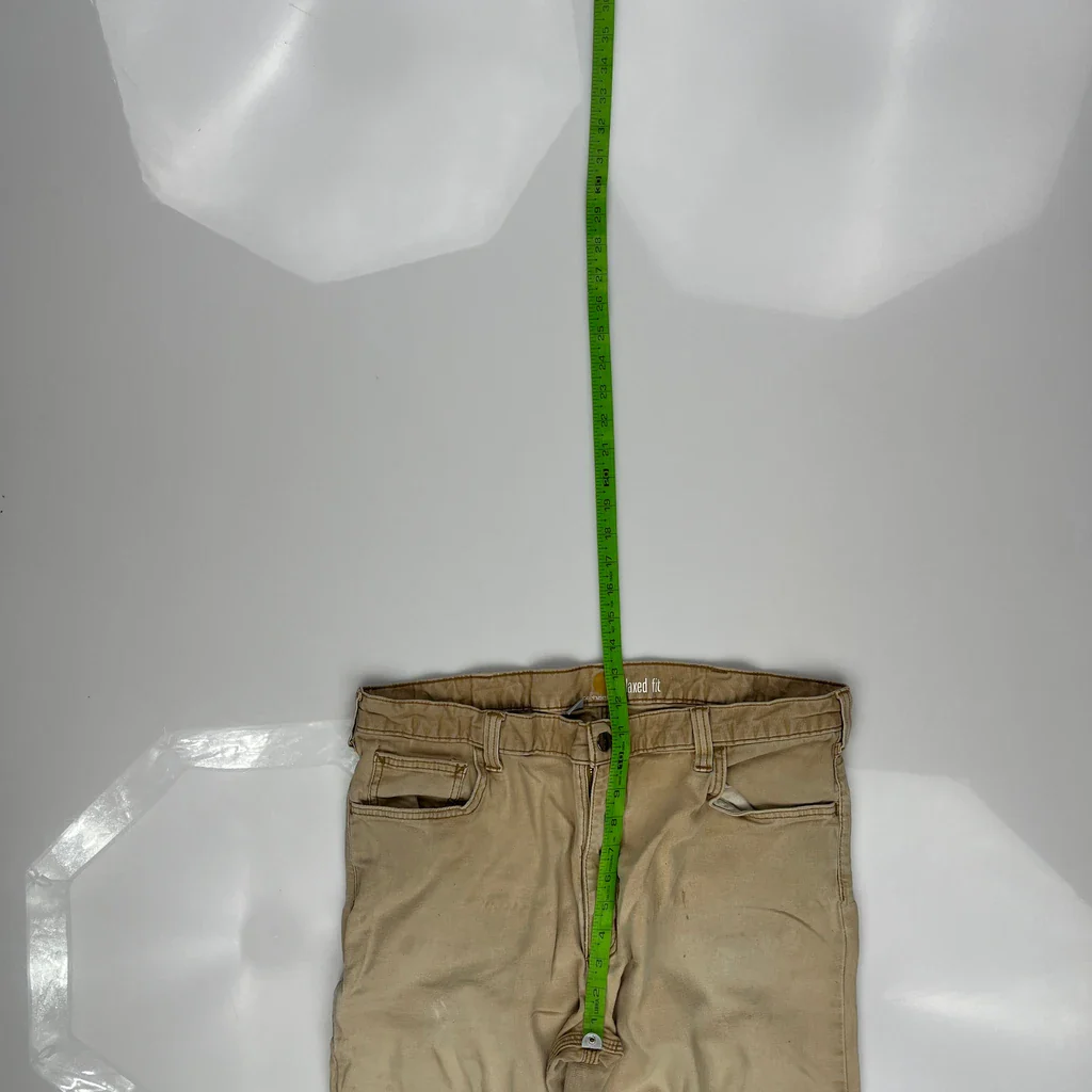 Carhartt Carpenter Trousers - 34W 32L Beige Cotton - Image 4