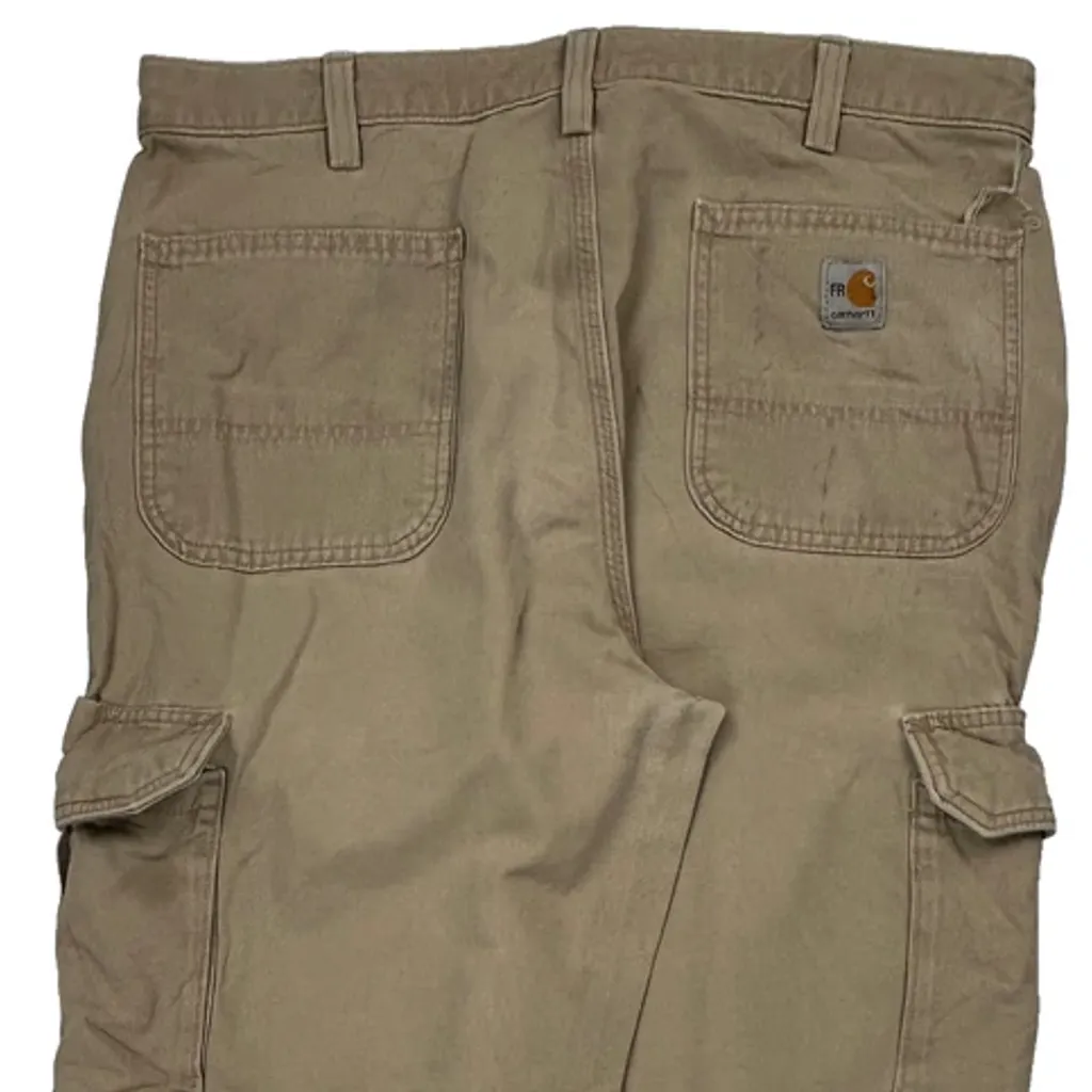 Carhartt Carpenter Trousers - 34W 32L Beige Cotton - Image 8