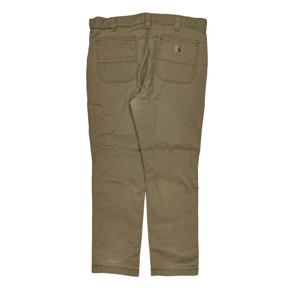Carhartt Carpenter Trousers - 35W 30L Beige Cotton