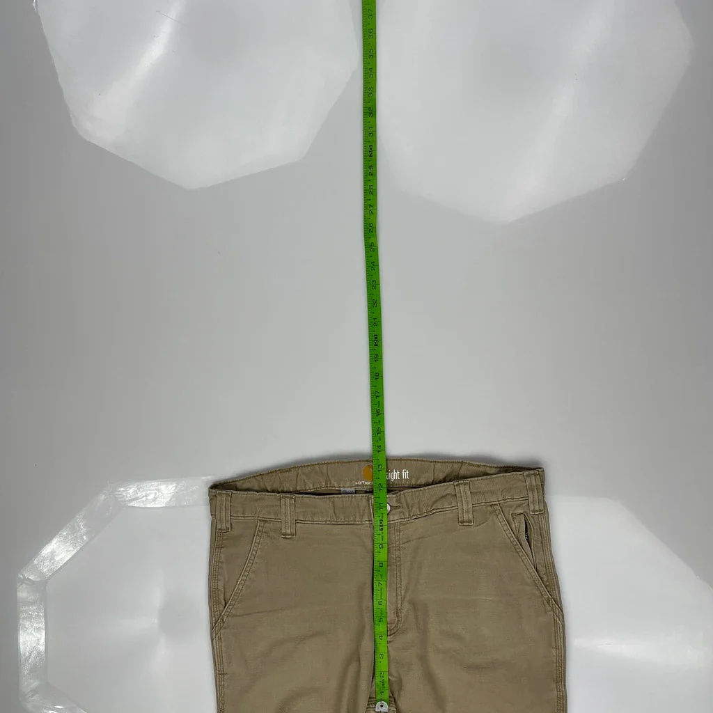 Carhartt Carpenter Trousers - 35W 30L Beige Cotton - Image 4
