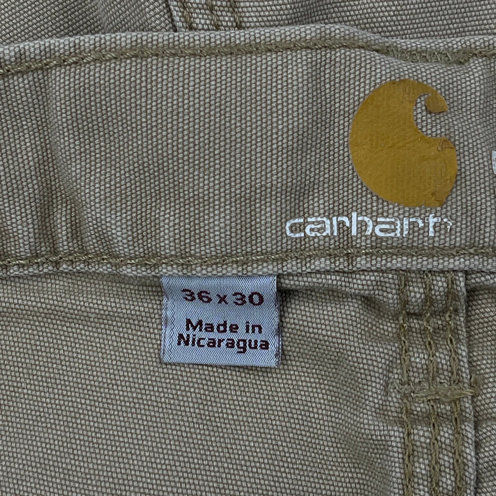 Carhartt Carpenter Trousers - 35W 30L Beige Cotton - Image 6
