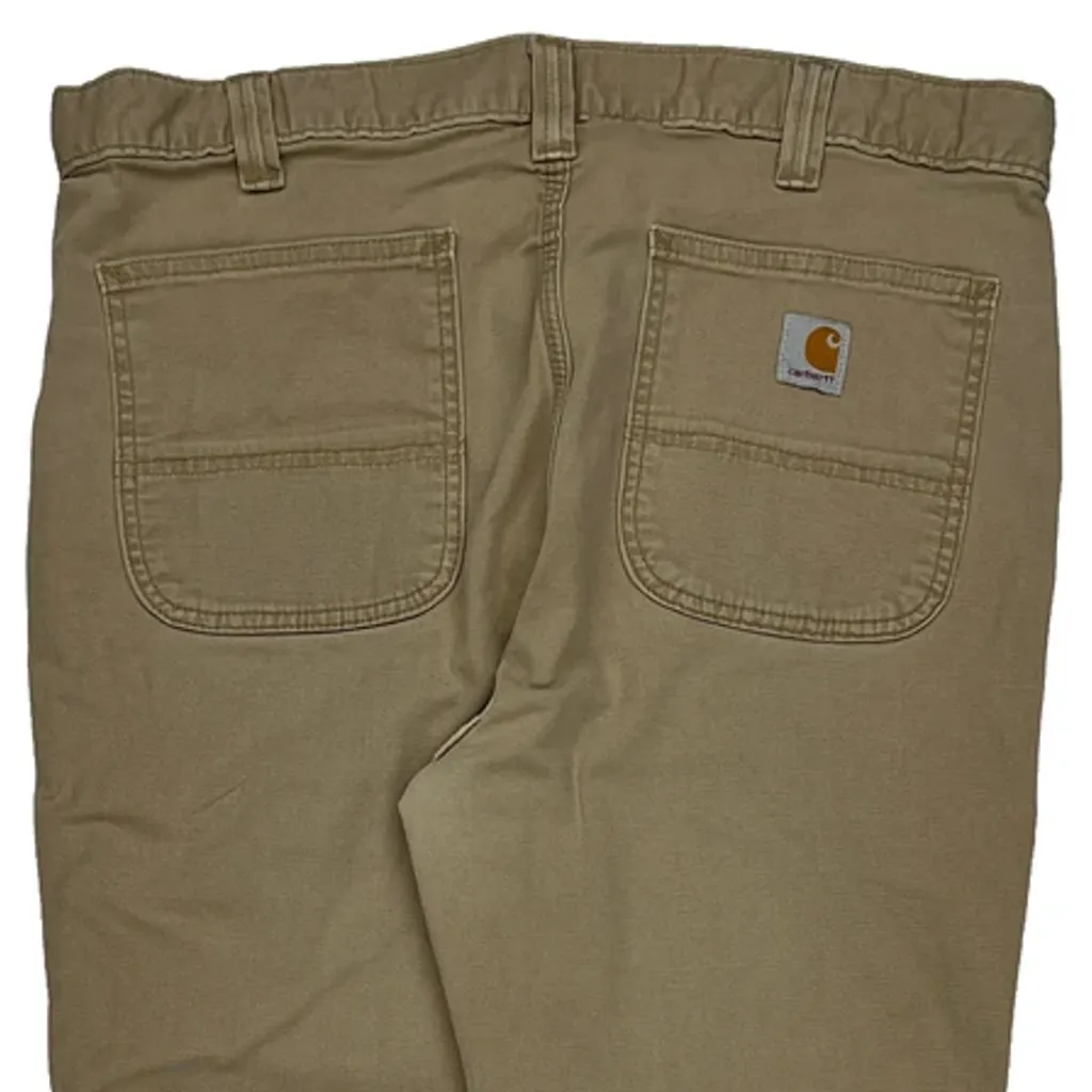 Carhartt Carpenter Trousers - 35W 30L Beige Cotton - Image 7