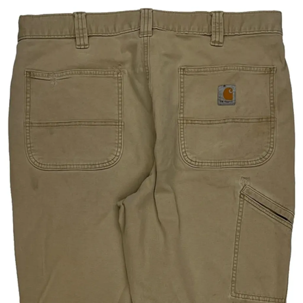 Carhartt Carpenter Trousers - 35W 29L Beige Cotton - Image 7