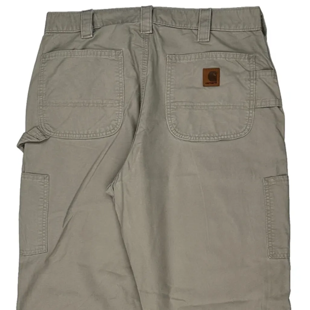 Carhartt Carpenter Trousers - 35W 33L Beige Cotton - Image 8
