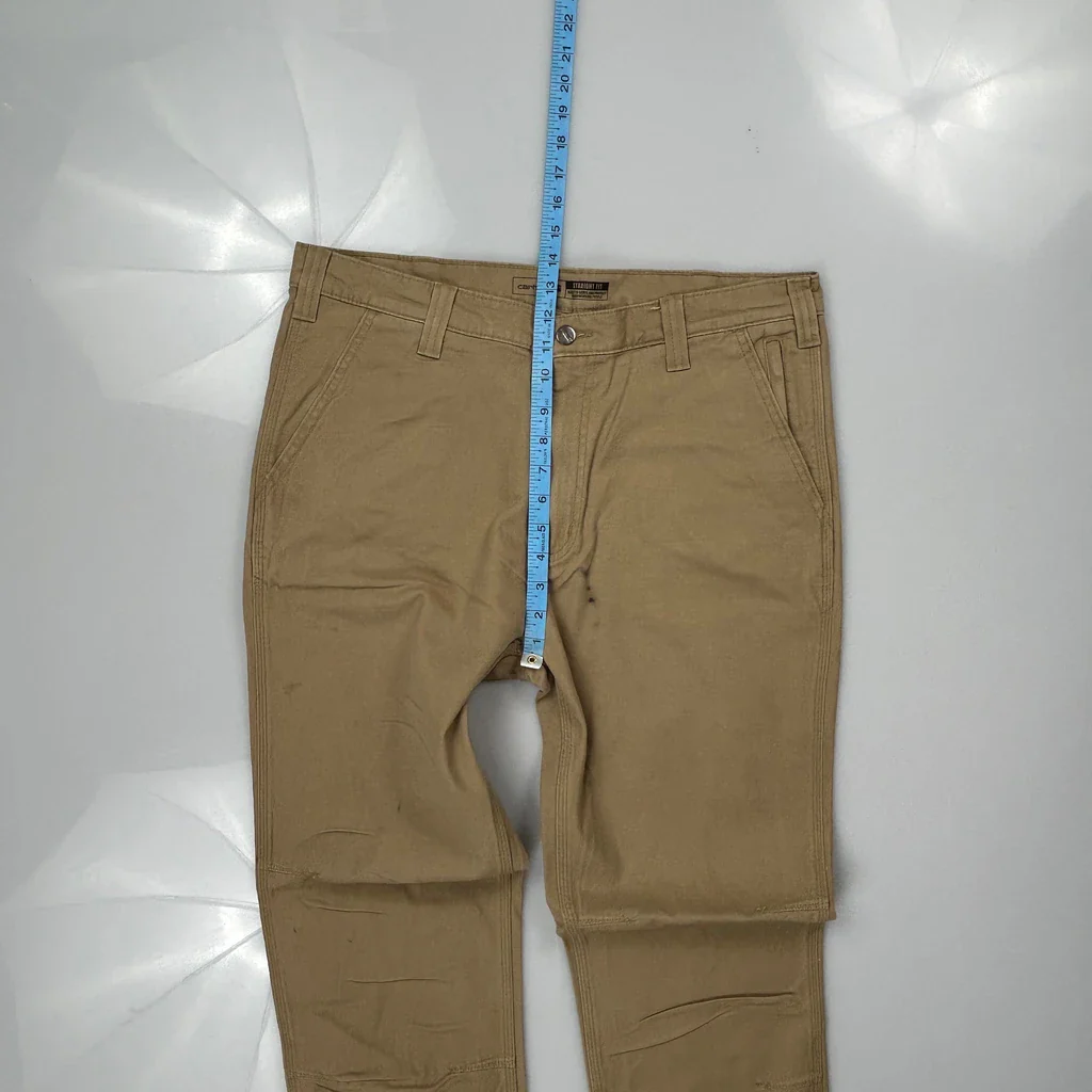Carhartt Carpenter Trousers - 35W 33L Beige Cotton - Image 4