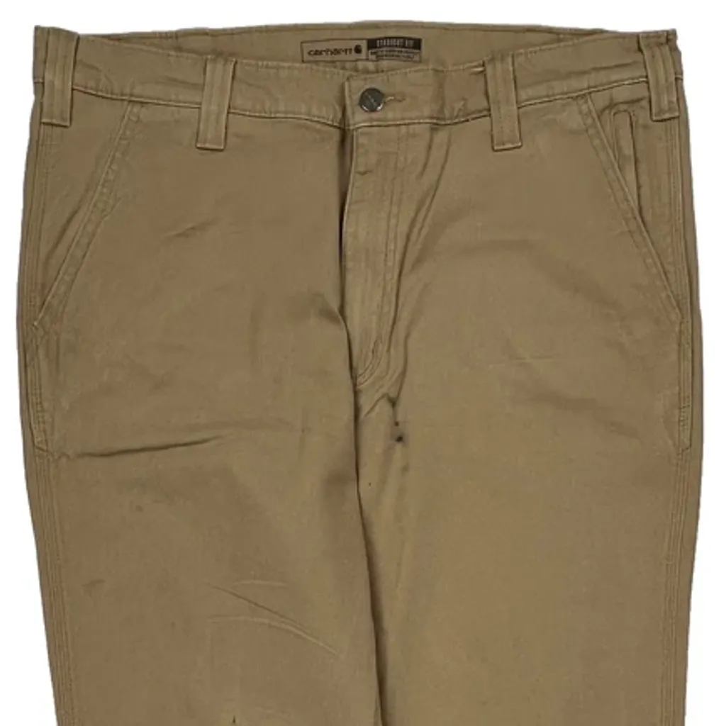 Carhartt Carpenter Trousers - 35W 33L Beige Cotton - Image 9