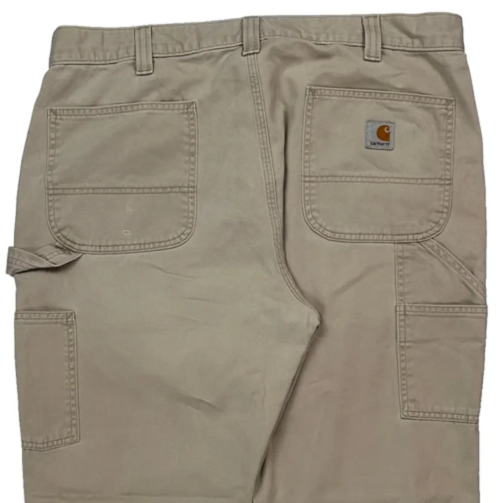 Carhartt Carpenter Trousers - 36W 32L Beige Cotton - Image 8