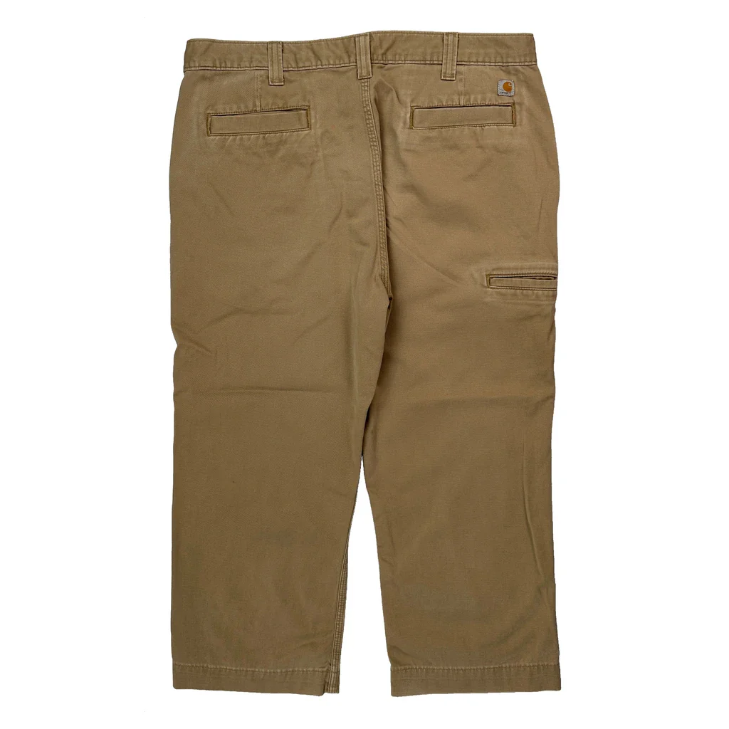 Carhartt Carpenter Trousers - 36W 24L Beige Cotton
