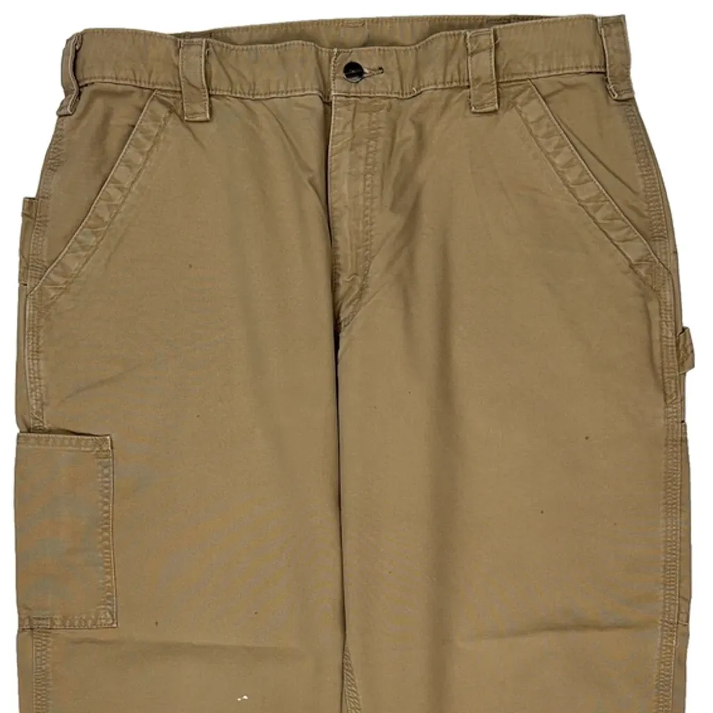Carhartt Carpenter Trousers - 36W 26L Beige Cotton - Image 8