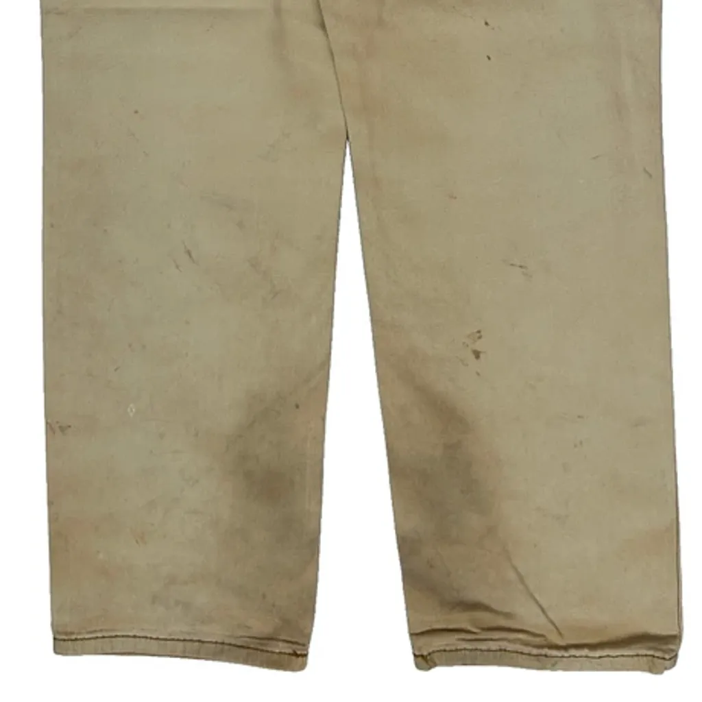 Carhartt Carpenter Trousers - 36W 31L Beige Cotton - Image 7