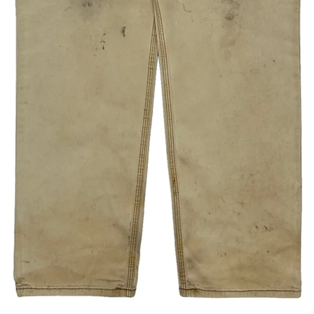 Carhartt Carpenter Trousers - 36W 31L Beige Cotton - Image 9