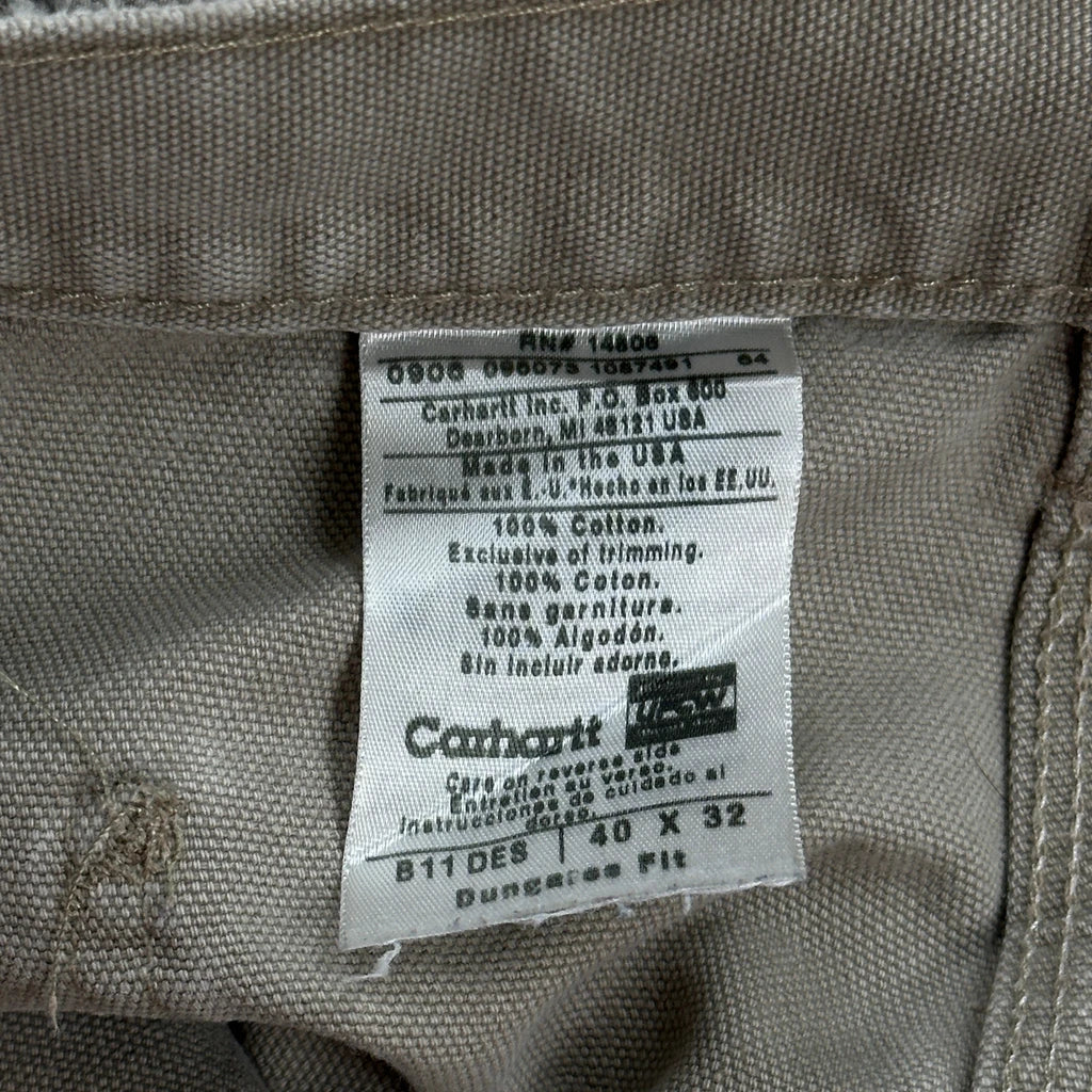 Carhartt Carpenter Trousers - 38W 31L Beige Cotton - Image 6