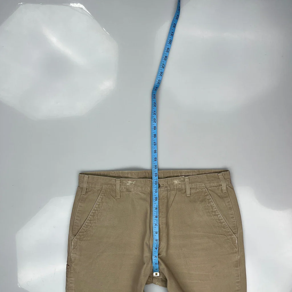 Carhartt Carpenter Trousers - 38W 30L Beige Cotton - Image 4