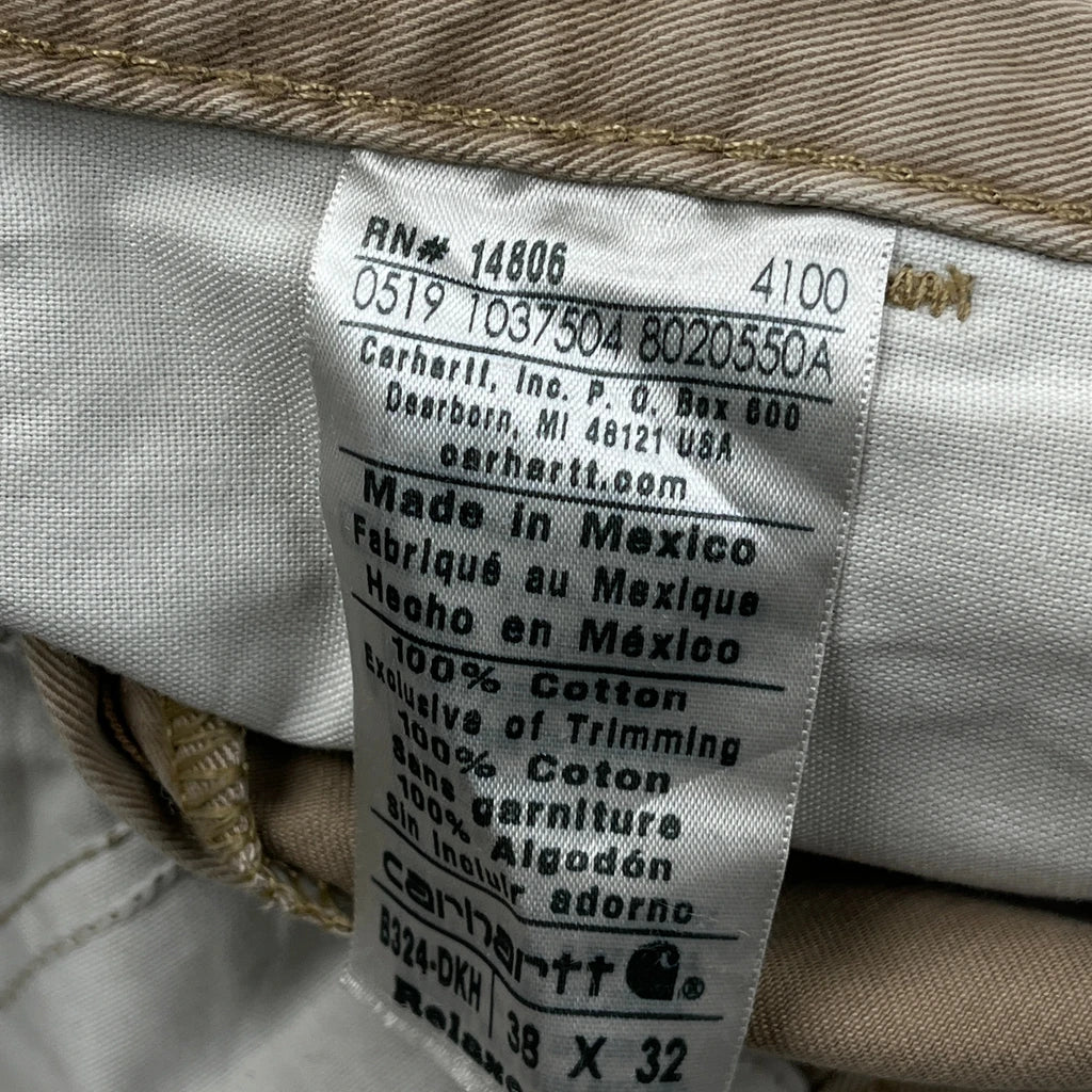 Carhartt Carpenter Trousers - 38W 32L Beige Cotton - Image 6