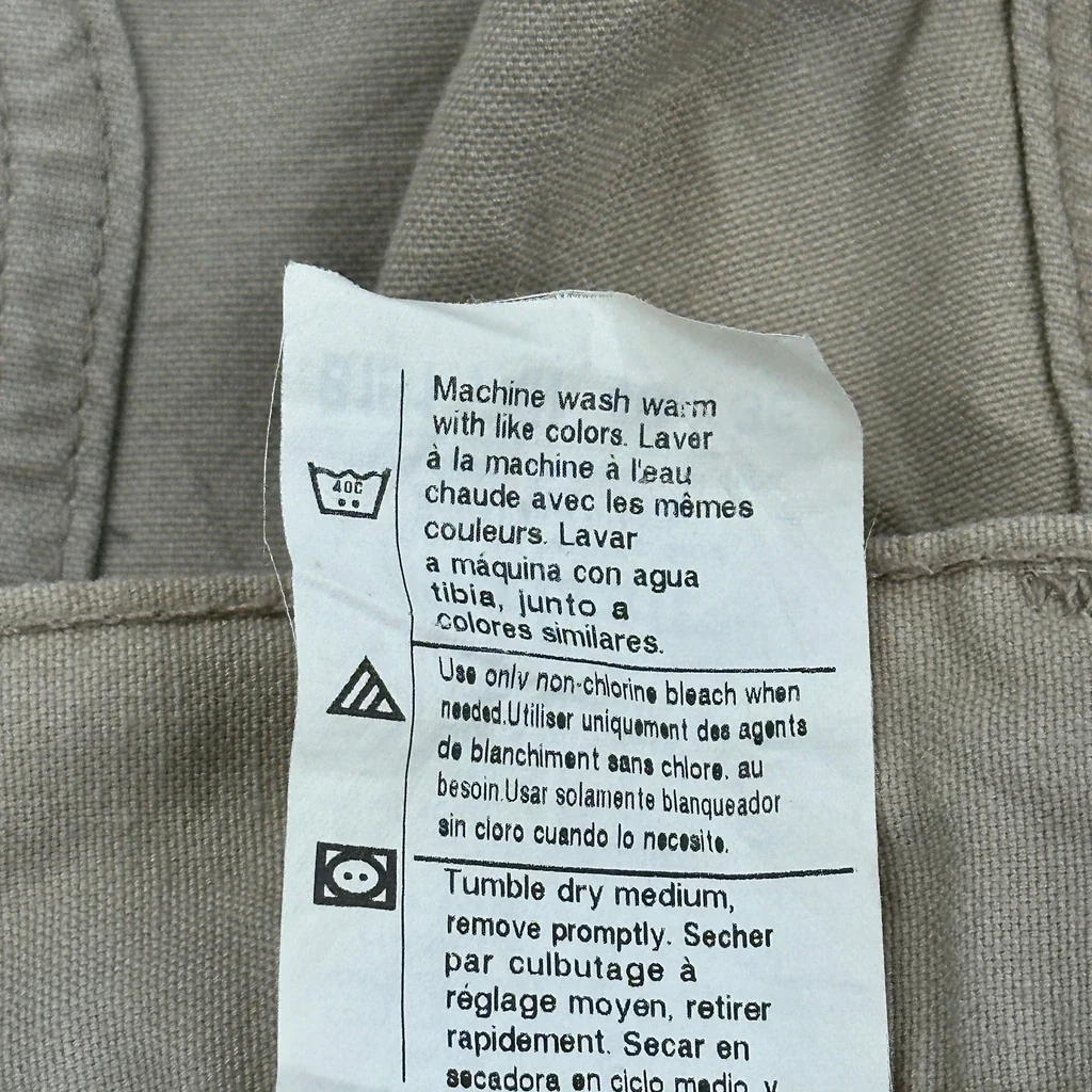 Carhartt Carpenter Trousers - 40W 32L Beige Cotton - Image 4