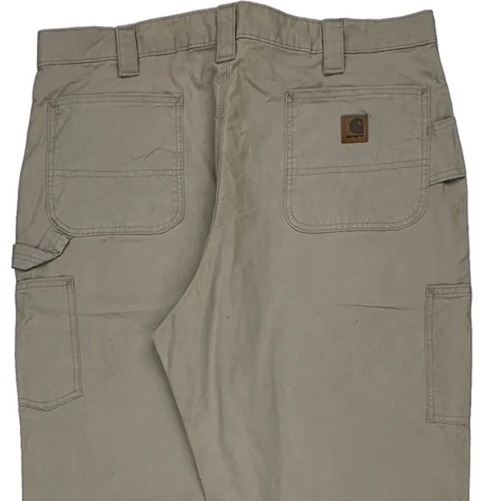 Carhartt Carpenter Trousers - 40W 32L Beige Cotton - Image 6