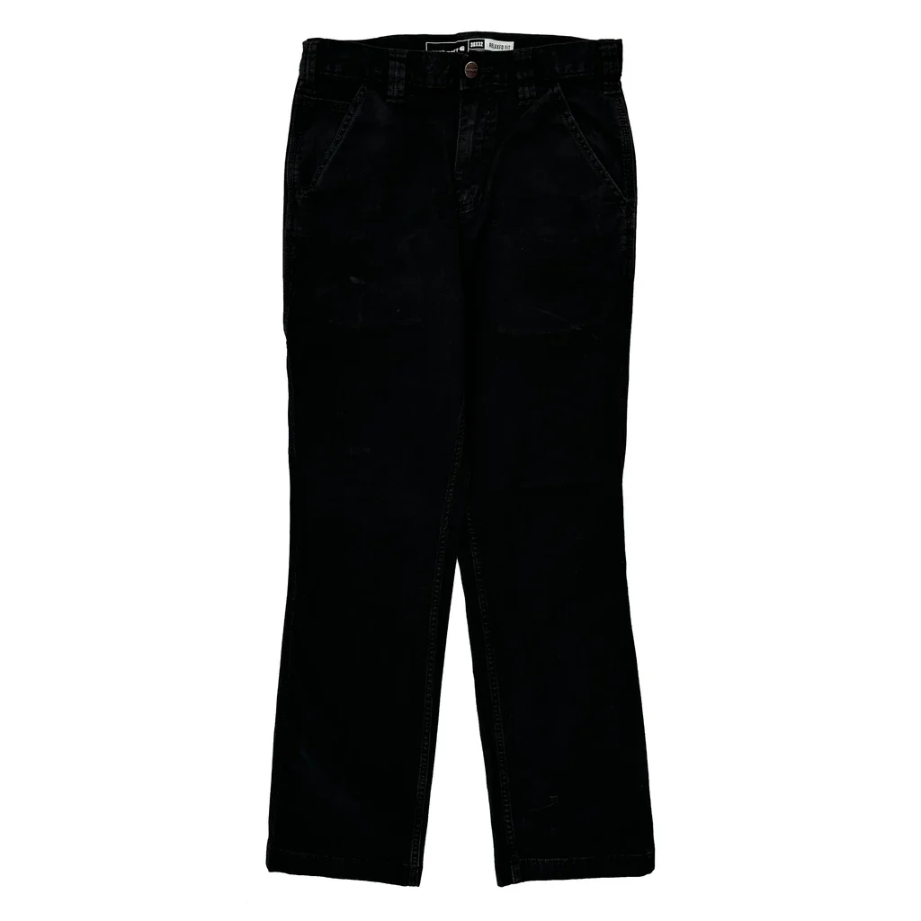 Carhartt Carpenter Trousers - 28W 30L Black Cotton - Image 2