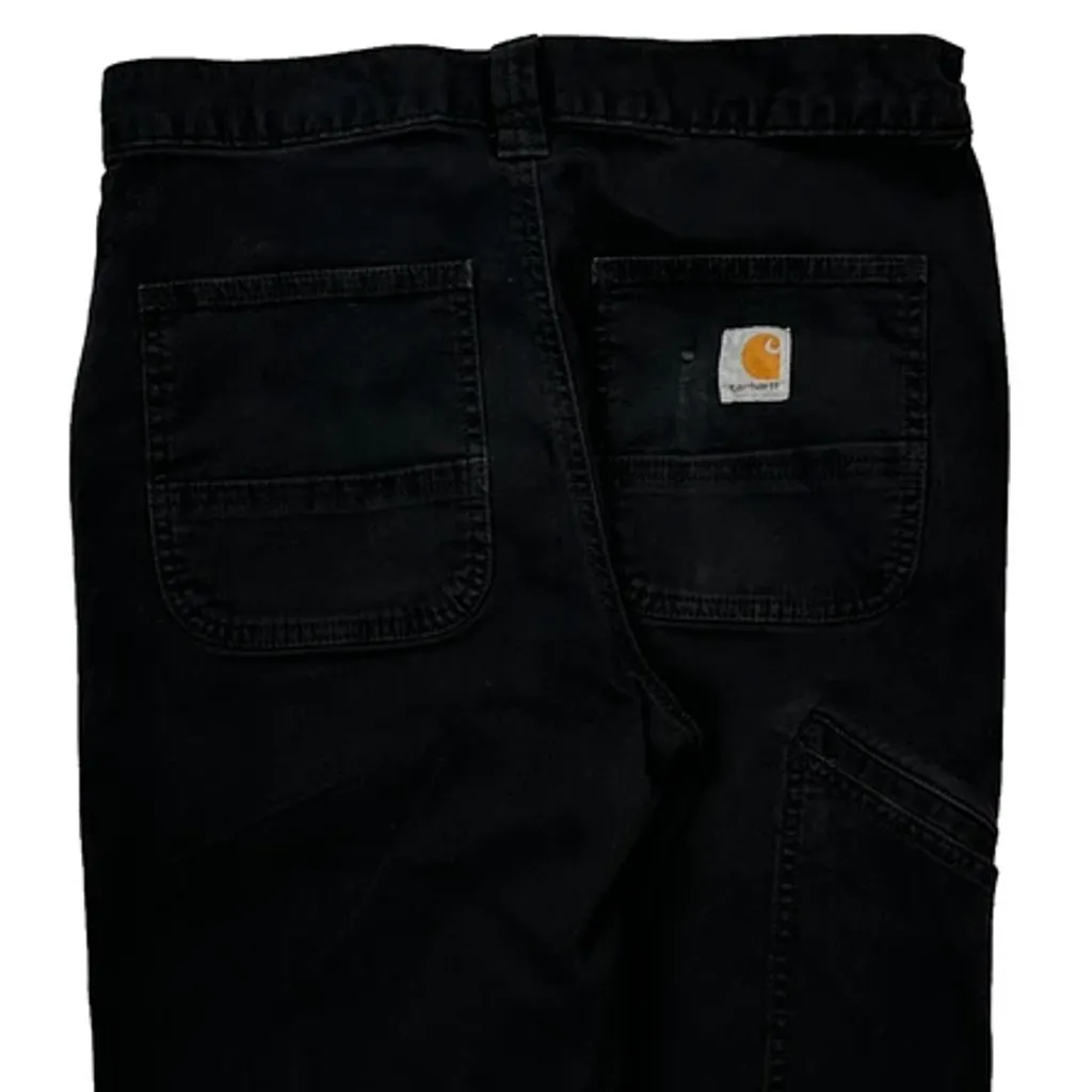 Carhartt Carpenter Trousers - 28W 30L Black Cotton - Image 7