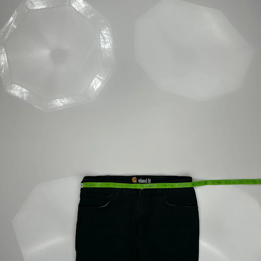 Carhartt Carpenter Trousers - 31W 31L Black Cotton - Image 3