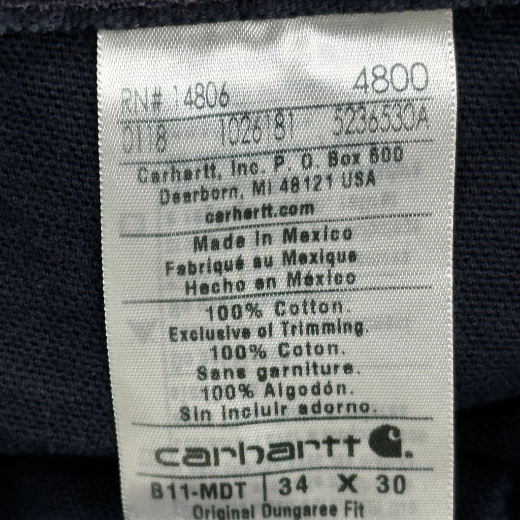 Carhartt B11 Mdt Carpenter Trousers - 32W 26L Black Cotton - Image 6