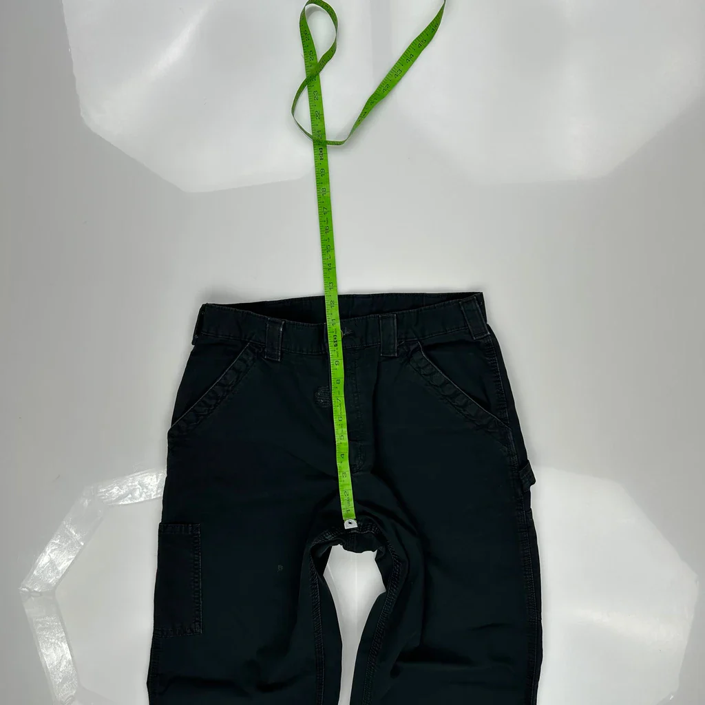 Carhartt Carpenter Trousers - 32W 30L Black Cotton - Image 4