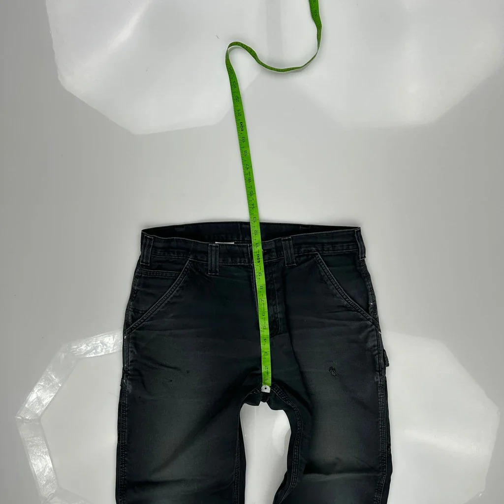 Carhartt Carpenter Trousers - 33W 28L Black Cotton - Image 4