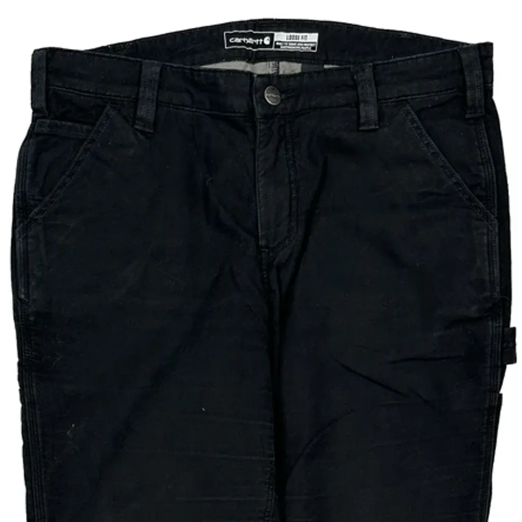Carhartt Carpenter Trousers - 33W 31L Black Cotton - Image 9