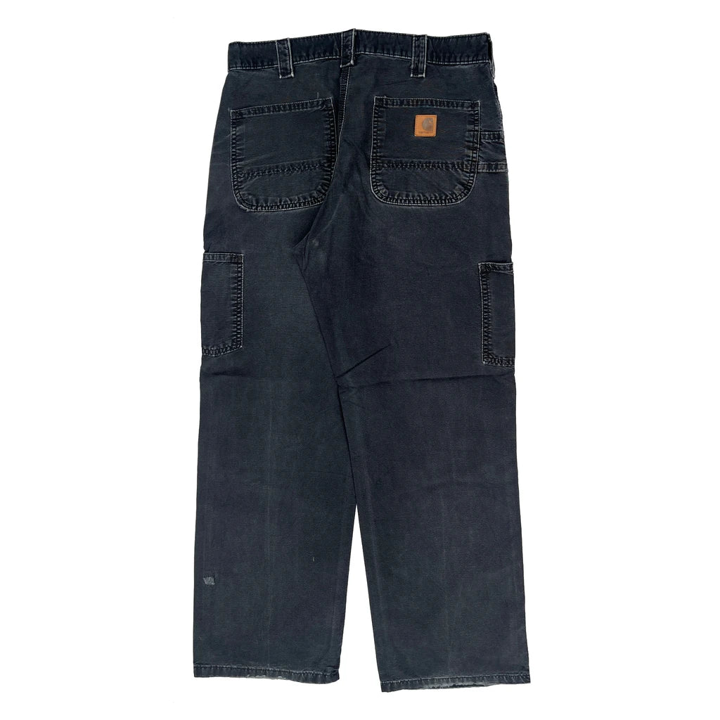 Carhartt Carpenter Trousers - 33W 29L Black Cotton