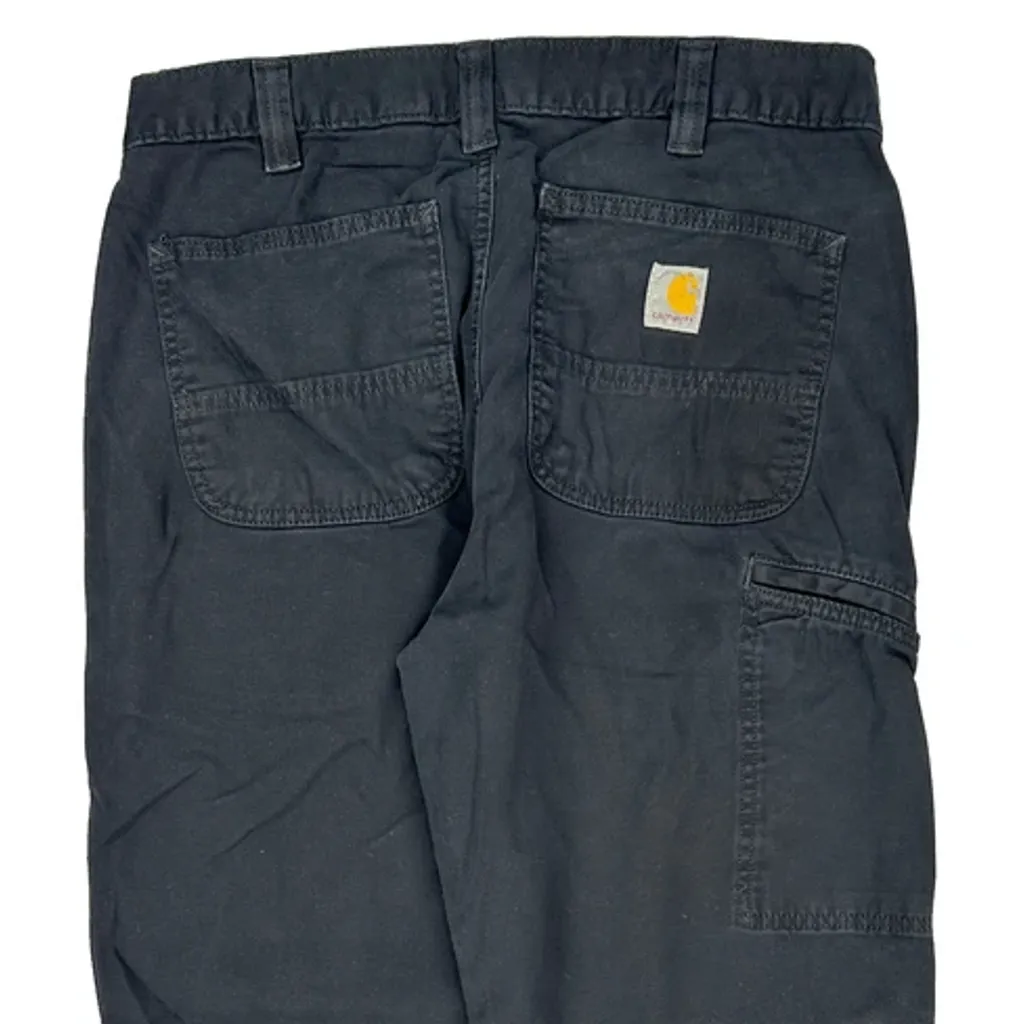 Carhartt Carpenter Trousers - 33W 31L Black Cotton - Image 8