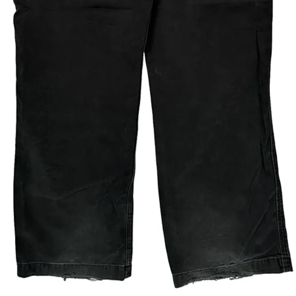 Carhartt B324 Blk Carpenter Trousers - 34W 32L Black Cotton - Image 7
