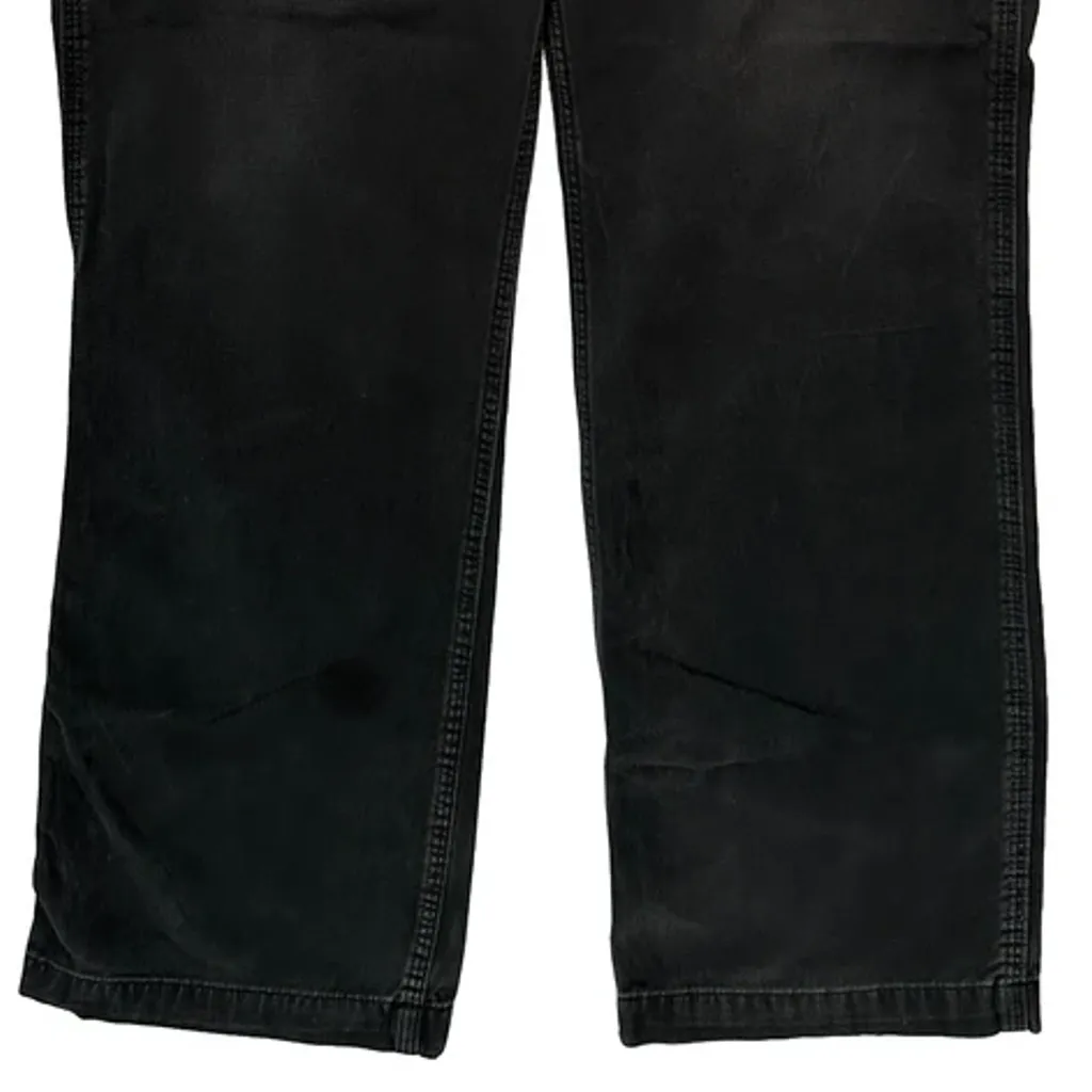Carhartt B324 Blk Carpenter Trousers - 34W 32L Black Cotton - Image 9