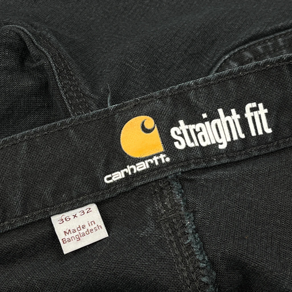 Carhartt Carpenter Trousers - 34W 32L Black Cotton - Image 6