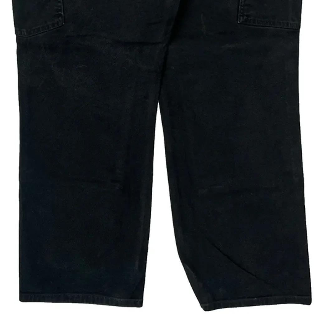Carhartt Double Knee Carpenter Trousers - 36W 29L Black Cotton - Image 8