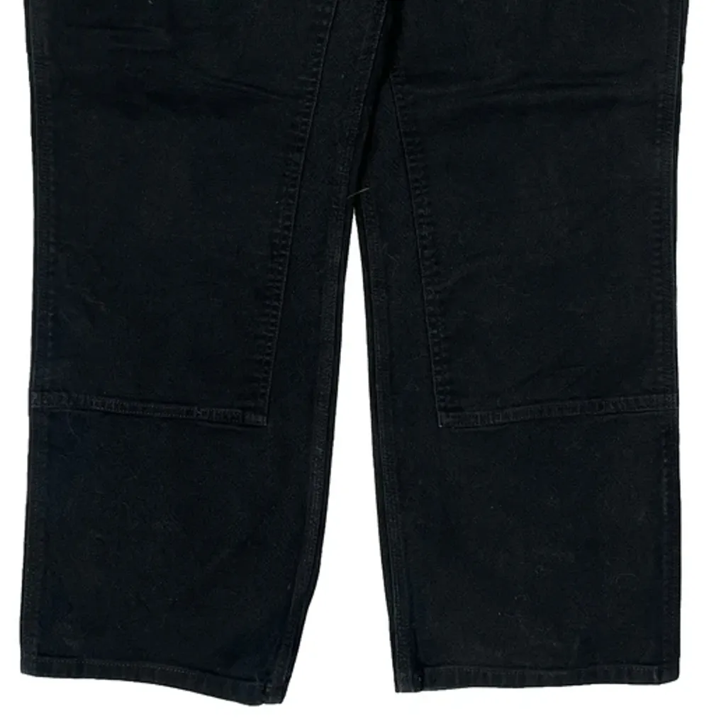 Carhartt Double Knee Carpenter Trousers - 36W 29L Black Cotton - Image 9