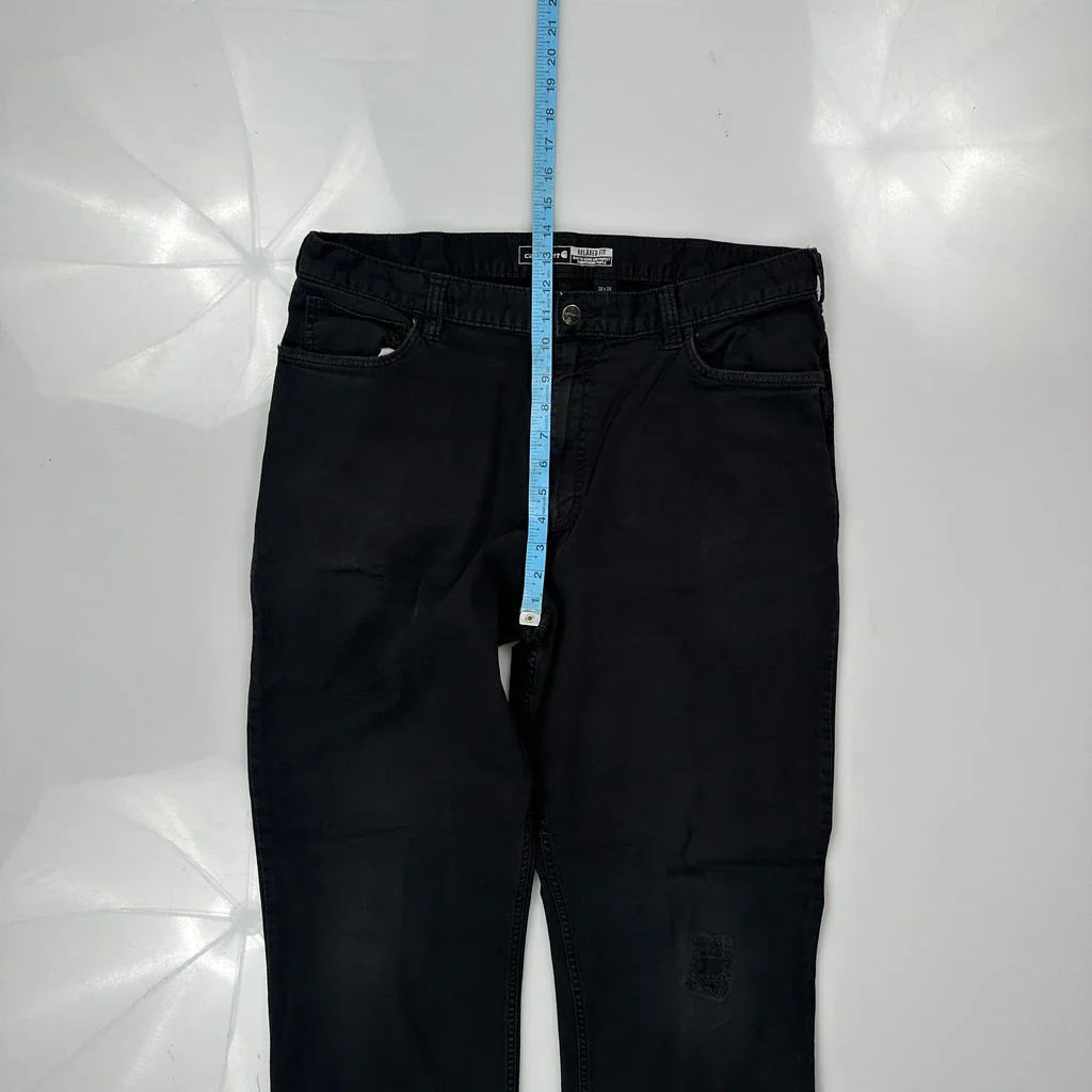Carhartt Carpenter Trousers - 36W 32L Black Cotton - Image 4