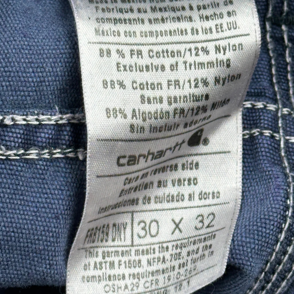 Carhartt Carpenter Trousers - 29W 31L Blue Cotton - Image 6