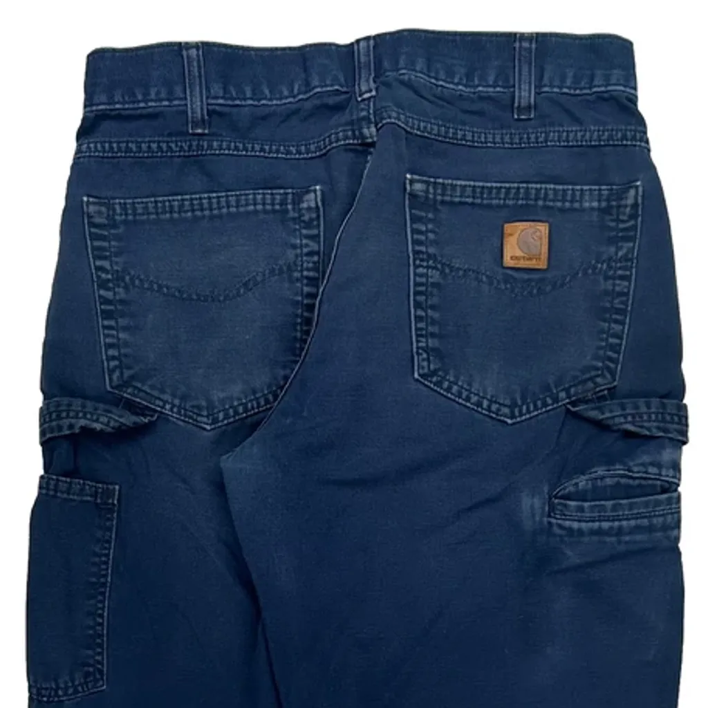 Carhartt Carpenter Trousers - 31W 31L Blue Cotton - Image 8