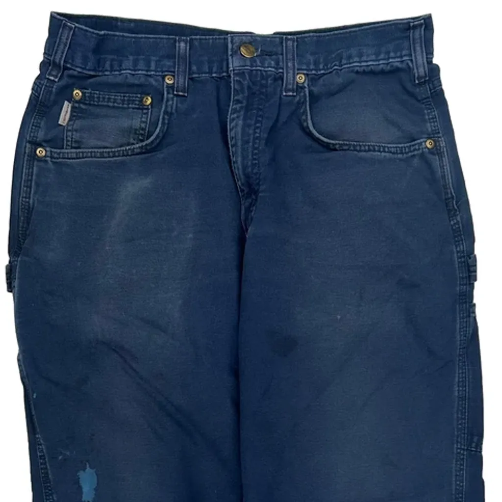 Carhartt Carpenter Trousers - 31W 31L Blue Cotton - Image 9